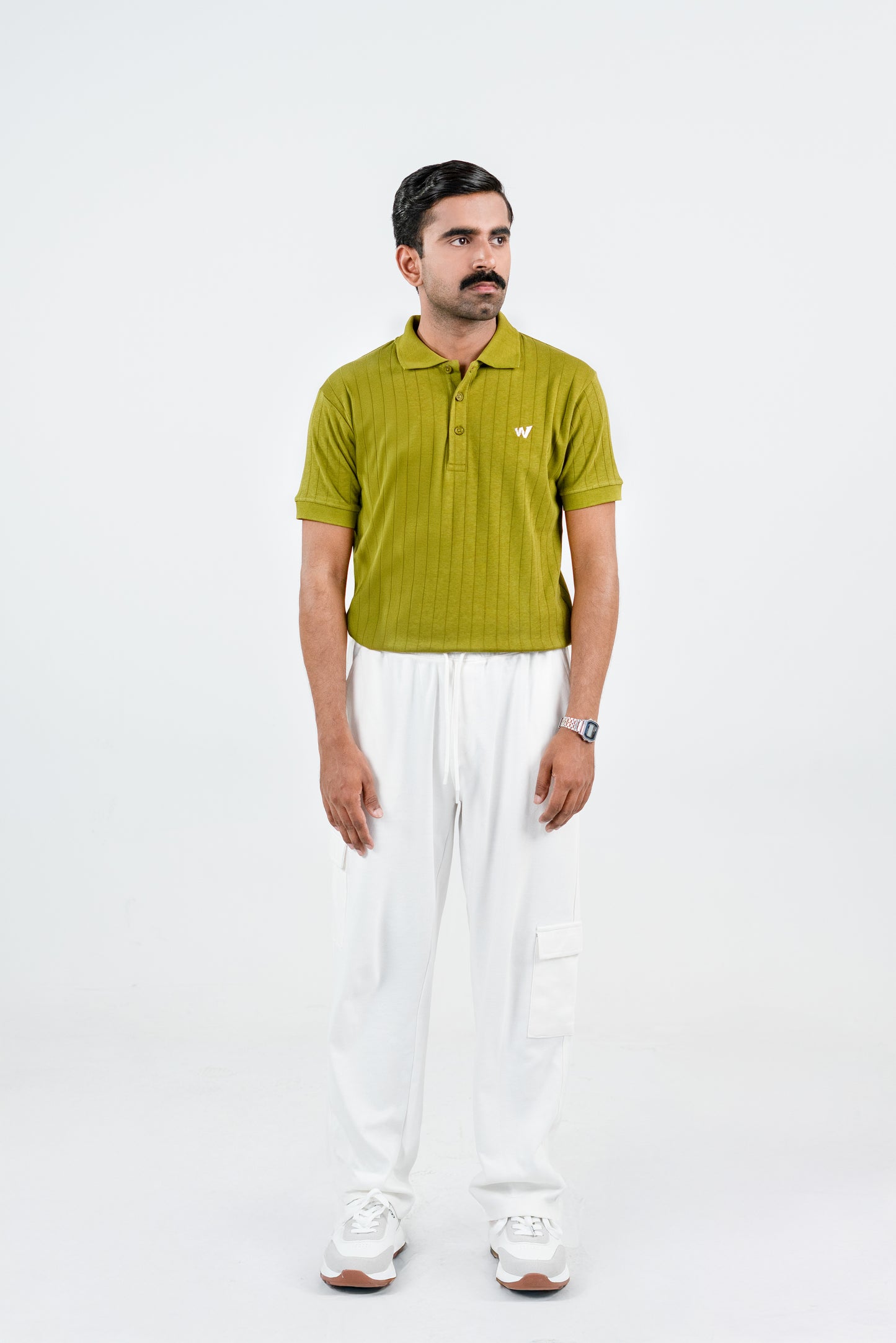 Olive Green Drop Needle POLO