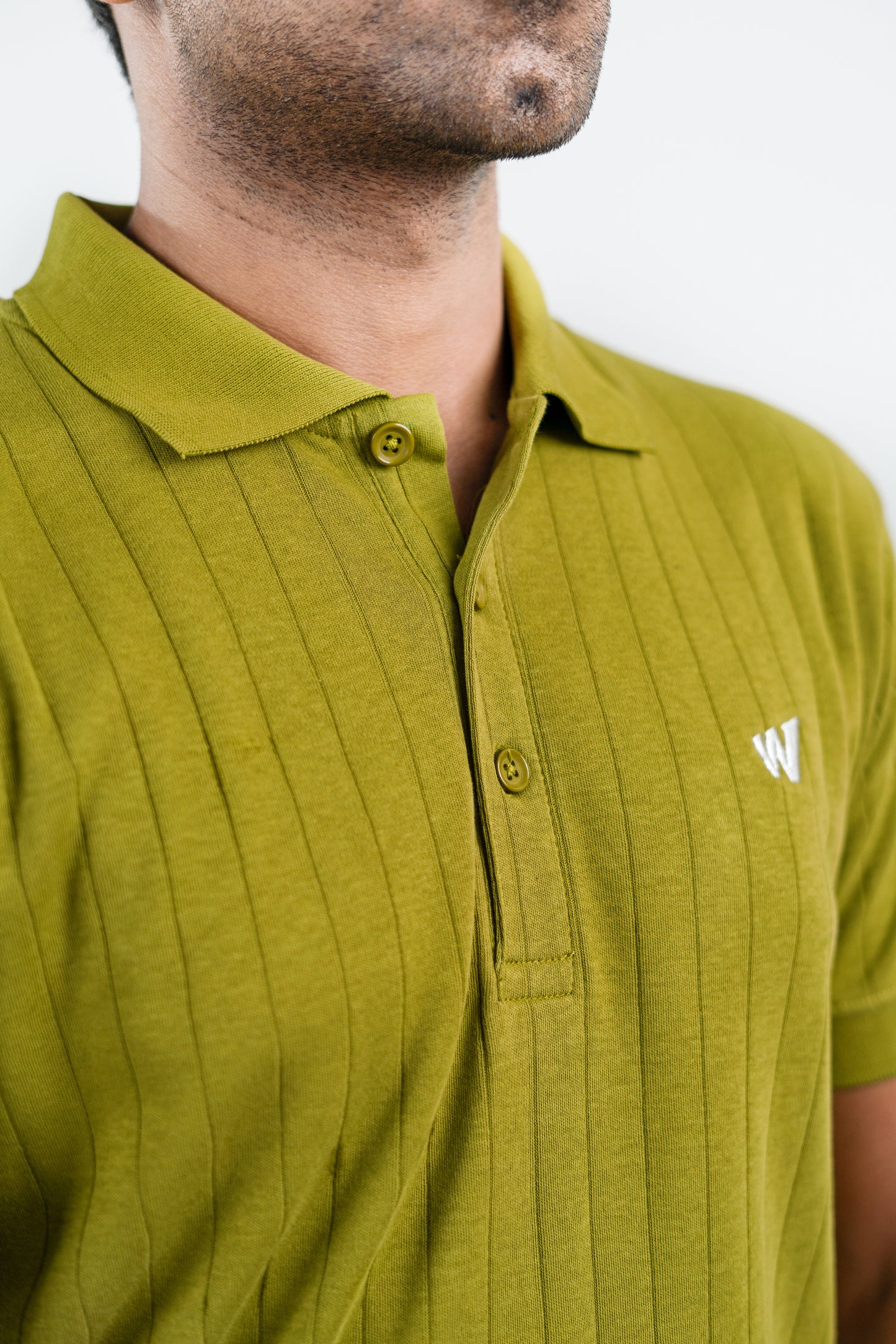 Olive Green Drop Needle POLO