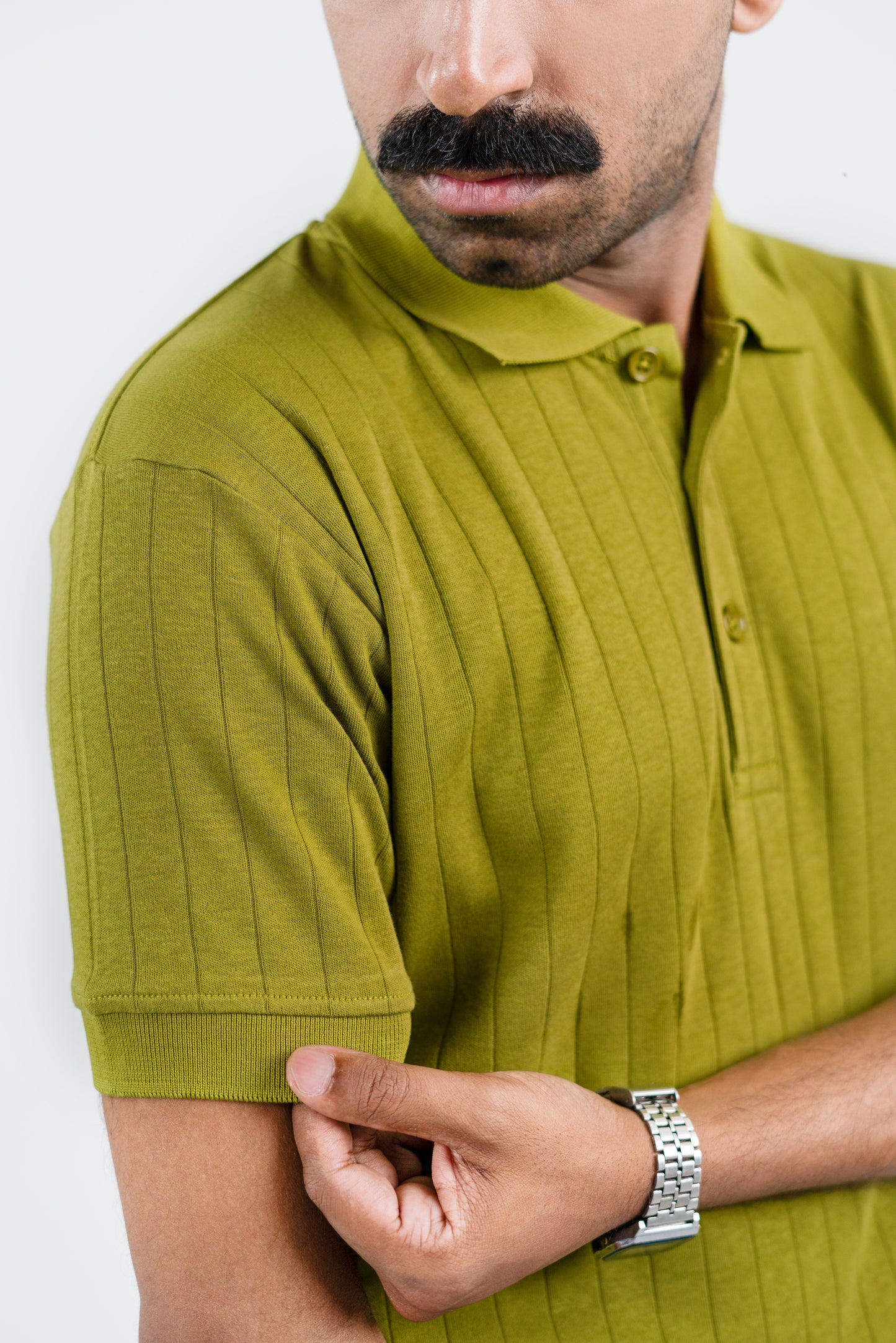 Olive Green Drop Needle POLO