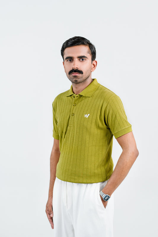 Olive Green Drop Needle POLO